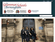 Tablet Screenshot of birminghamgrammarschools.org